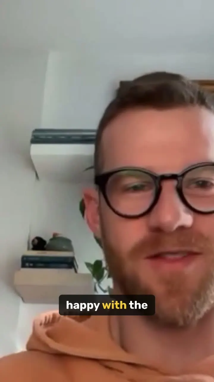 Dillon, a coaching client, talking on a video call
