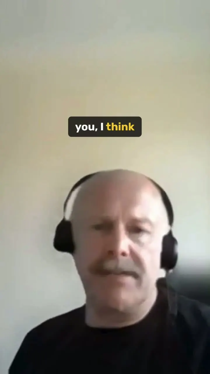 Warren, a coaching client, talking on a video call
